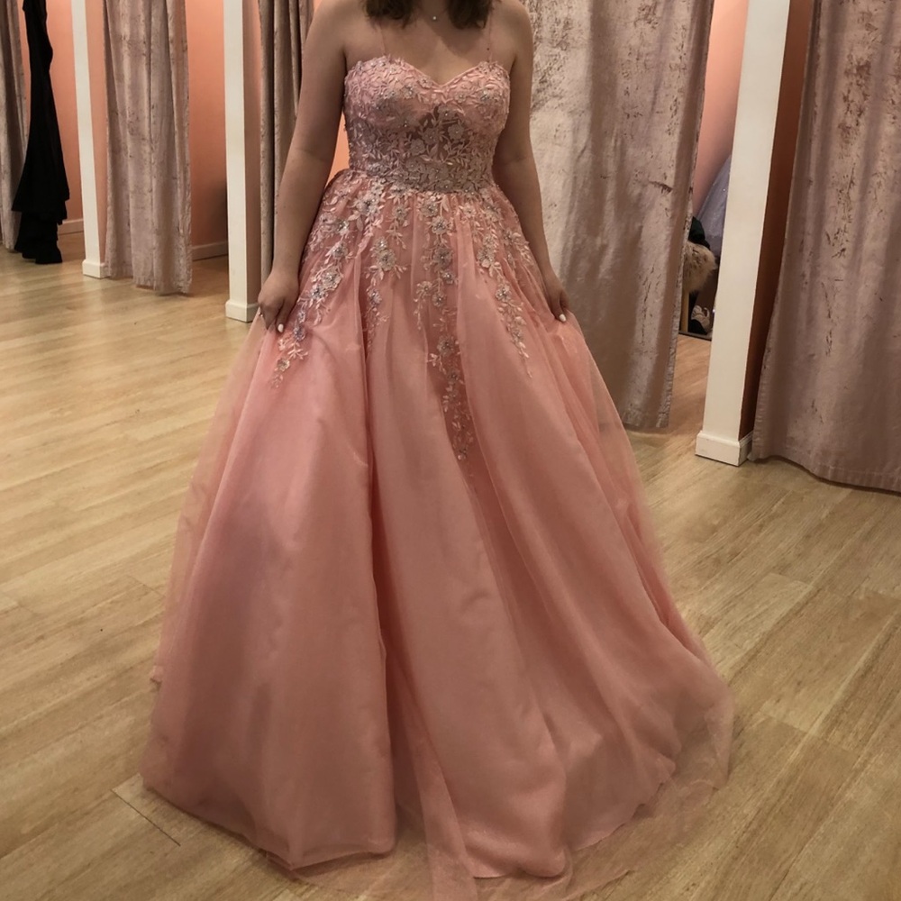 Jovani JVN00915 Blush Pink Prom Dress